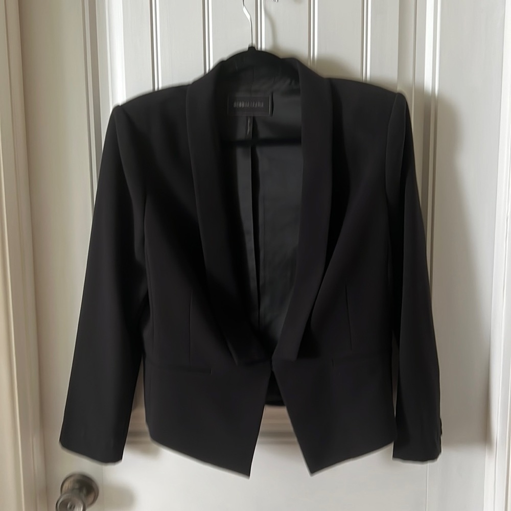 Vintage BCBG jacket. Black, lined, excellent condition. L